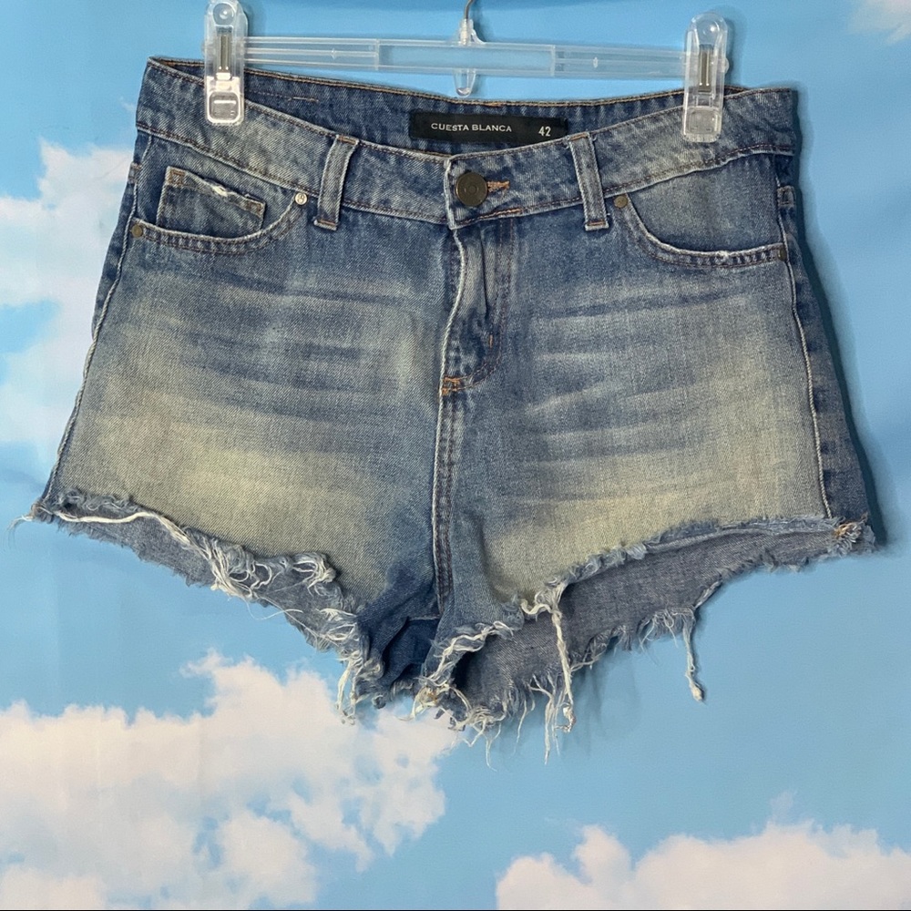 Cuesta Blanca- Raw Hem Denim Shorts size 42